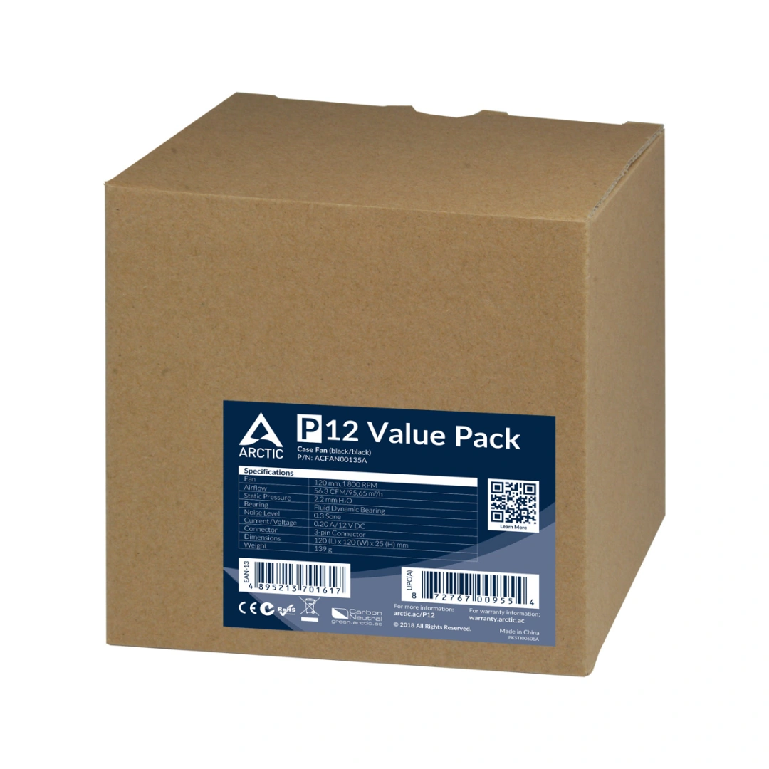 Arctic P12 Value pack (5ks) ventilátor - 120mm