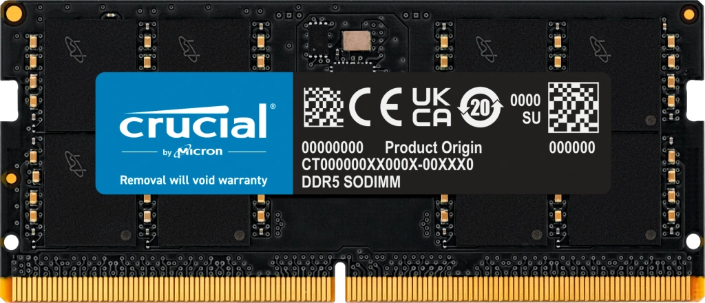 Crucial 32GB DDR5 4800 CL40 SO-DIMM