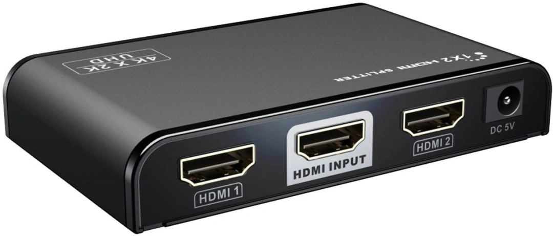 PremiumCord HDMI 2.0 splitter 1-2 porty, 4K x 2K/60Hz, FULL HD, 3D, černý