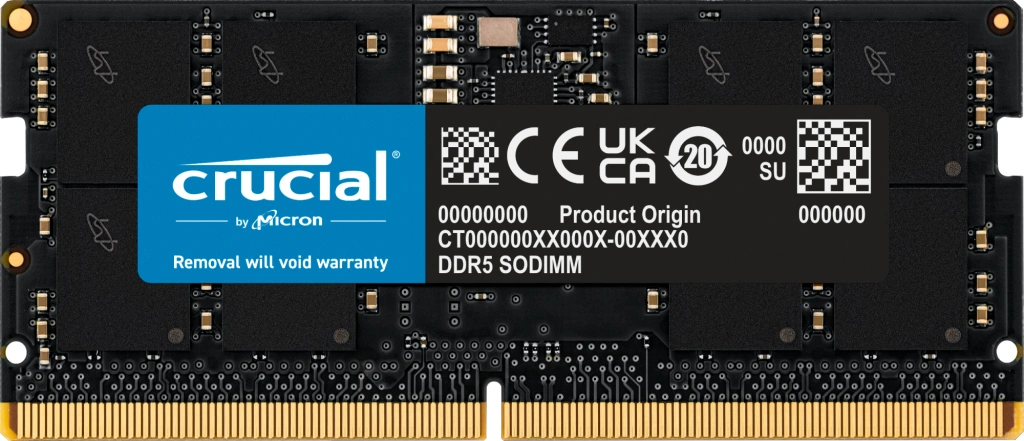 Crucial 16GB DDR5 4800 CL40 SO-DIMM