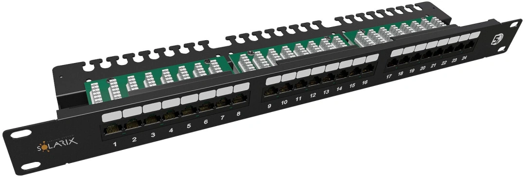 Solarix 24 x RJ45 CAT5E STP