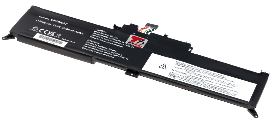 Baterie T6 Power pro Lenovo ThinkPad Yoga 260 20FE, Li-Poly, 15,2 V, 2895 mAh (44 Wh), černá