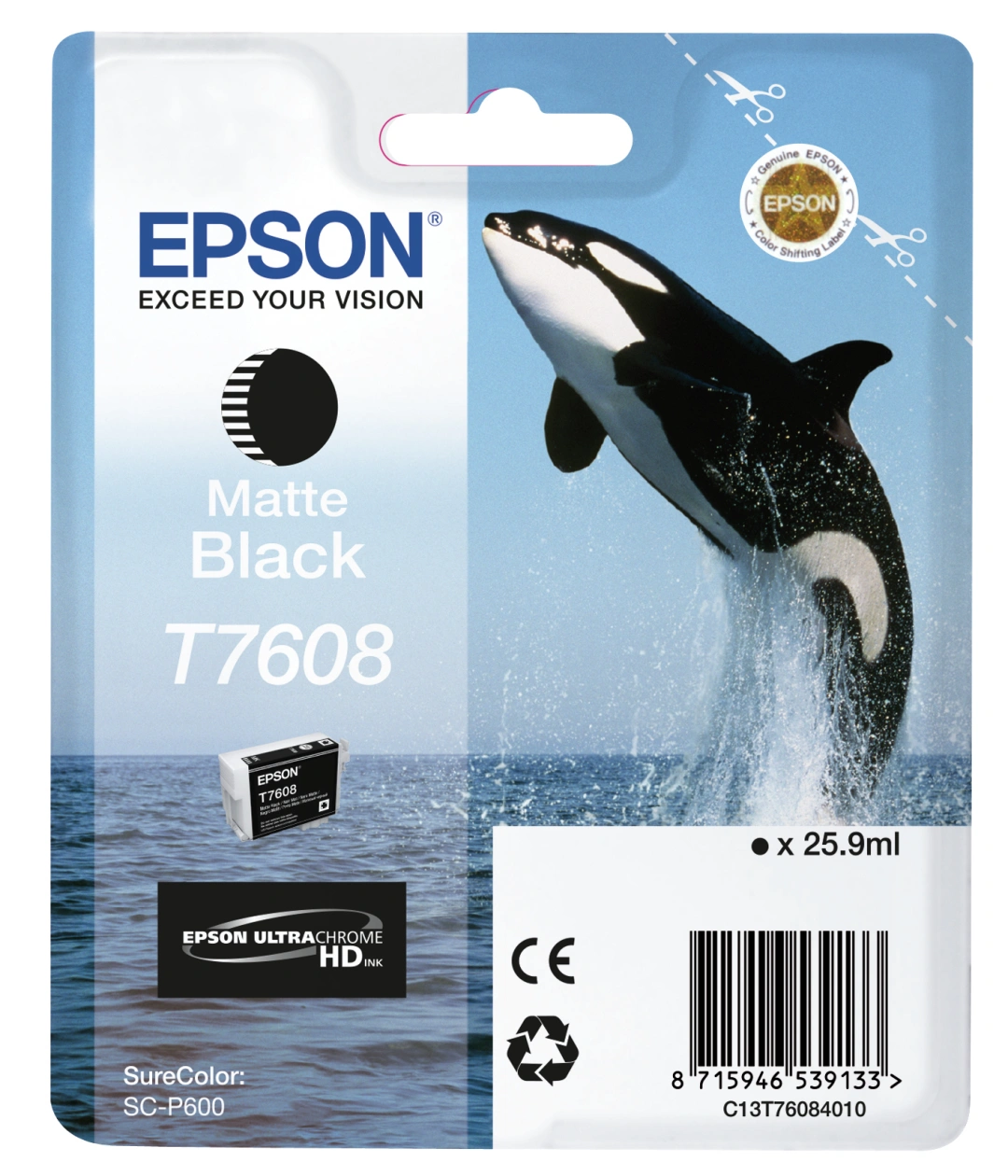 Epson T7608, (25,9ml), matte black