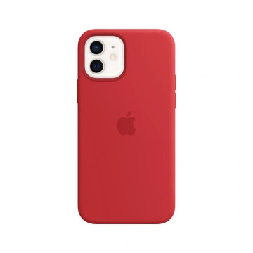 Kryt na mobil Apple Silicone Case s MagSafe pro iPhone 12 a 12 Pro - (PRODUCT)RED (MHL63ZM/A)