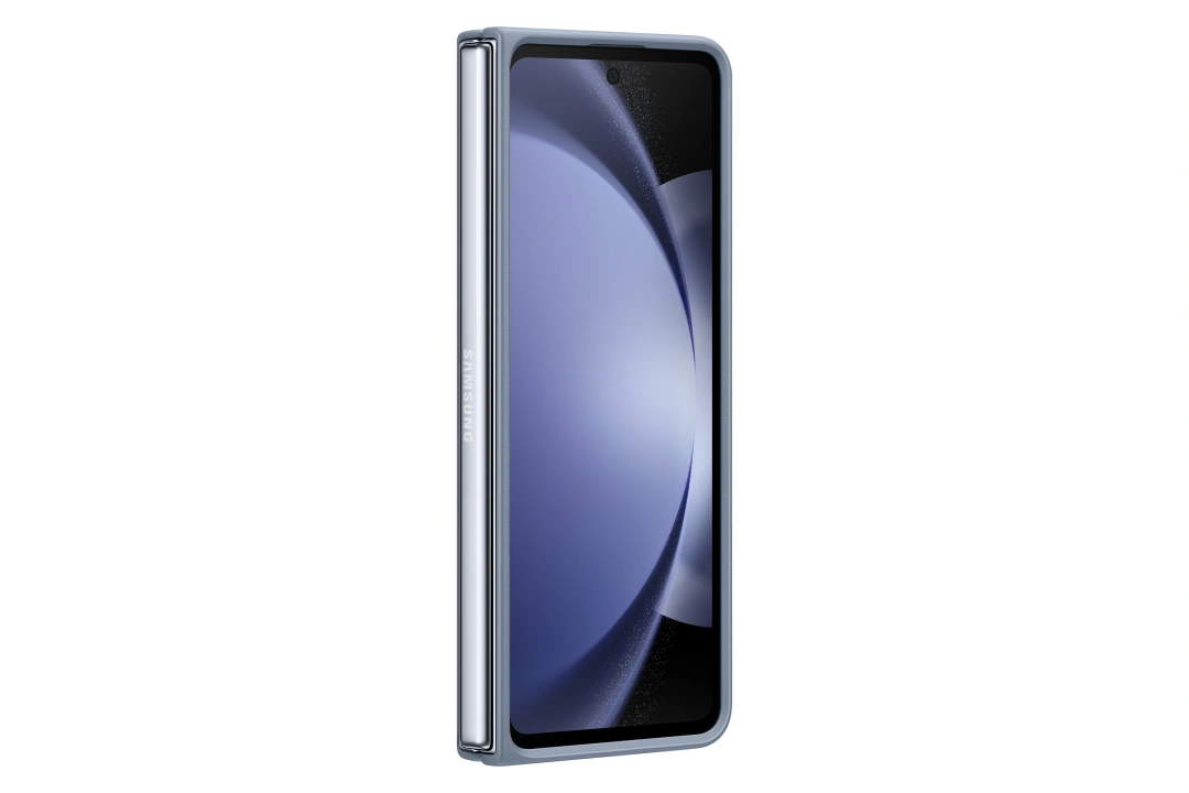 Samsung zadní kryt z eko kůže pro Galaxy Z Fold5, modrá
