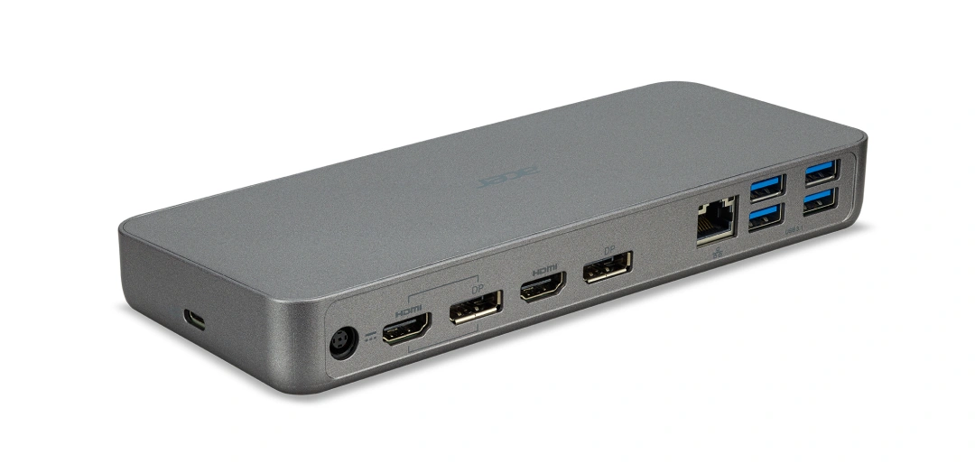 Acer dokovací stanice USB-C Dock II, 2xUSB-A 3.1 Gen2, 4xUSB-A 3.1 Gen1, DP 1.4/HDMI 2.0, RJ45