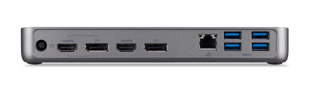 Acer dokovací stanice USB-C Dock II, 2xUSB-A 3.1 Gen2, 4xUSB-A 3.1 Gen1, DP 1.4/HDMI 2.0, RJ45