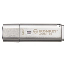 Kingston IronKey Locker+ 50 - 64GB, silver