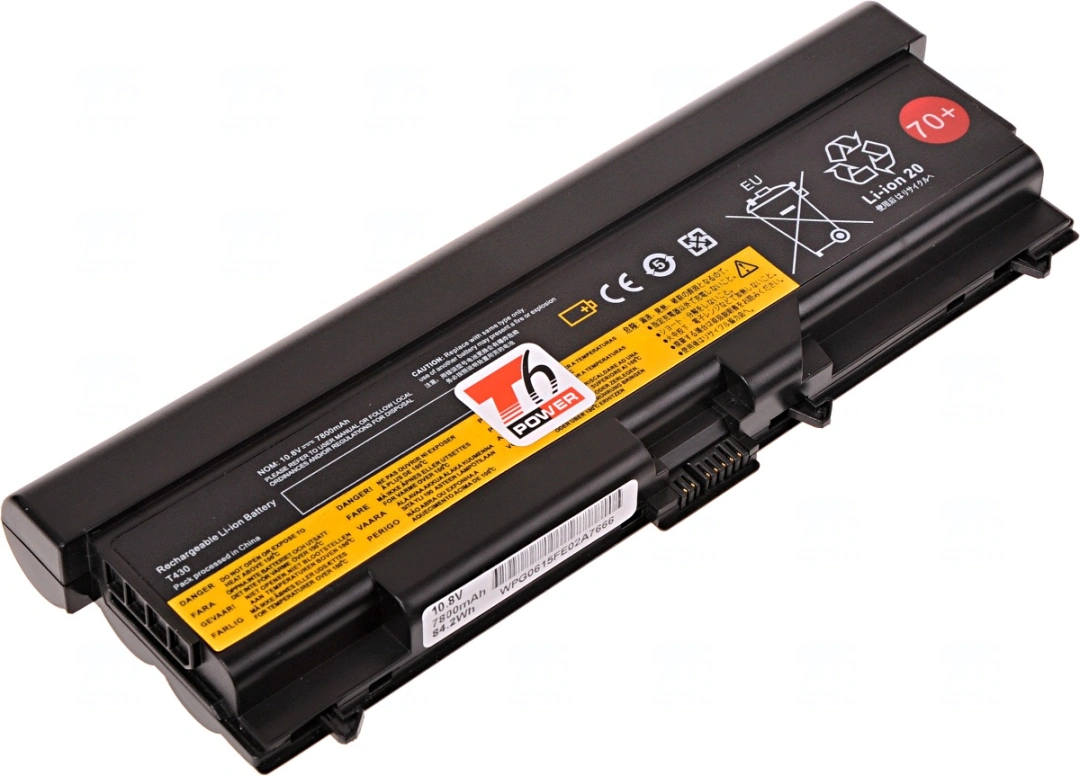 Baterie T6 Power pro notebook Lenovo 0A36303, Li-Ion, 11,1 V, 7800 mAh (87 Wh), černá