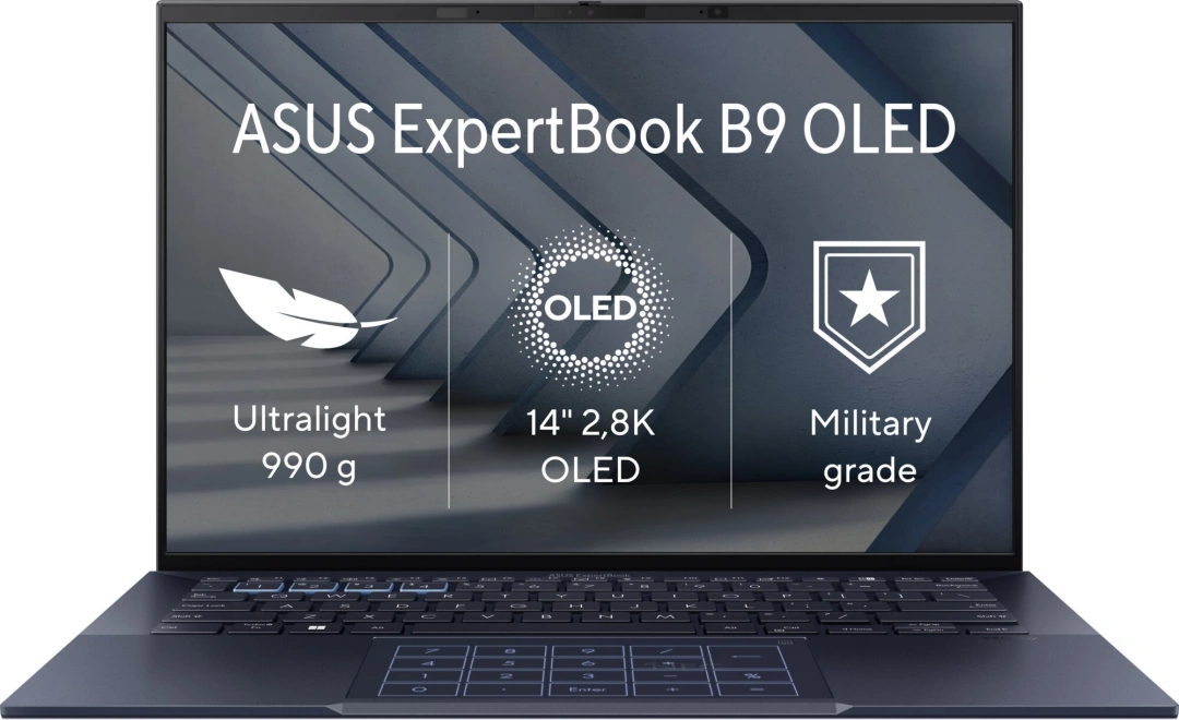 ASUS ExpertBook B9 OLED (B9403, 13th Gen Intel), černá