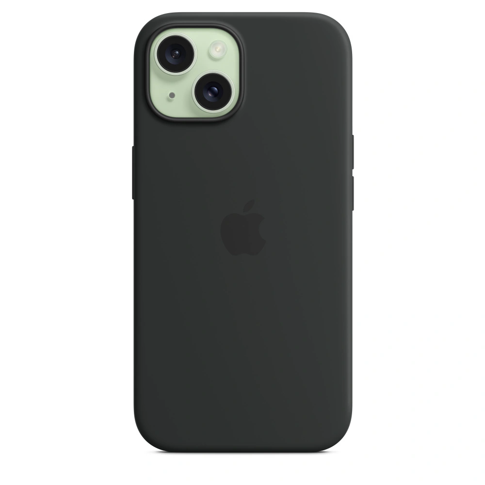 Apple Silikonový kryt s MagSafe pro iPhone 15, černá