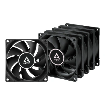 Arctic F8 Value Pack (Black) - 80mm case fan low noise - Black Color - Pack of 5pcs