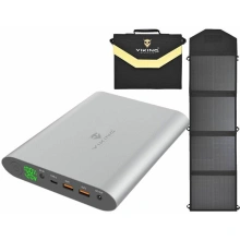 Powerbank Viking Smartech II QC 3.0 40 000mAh + solární panel L60 (SMART2L60GR) šedá