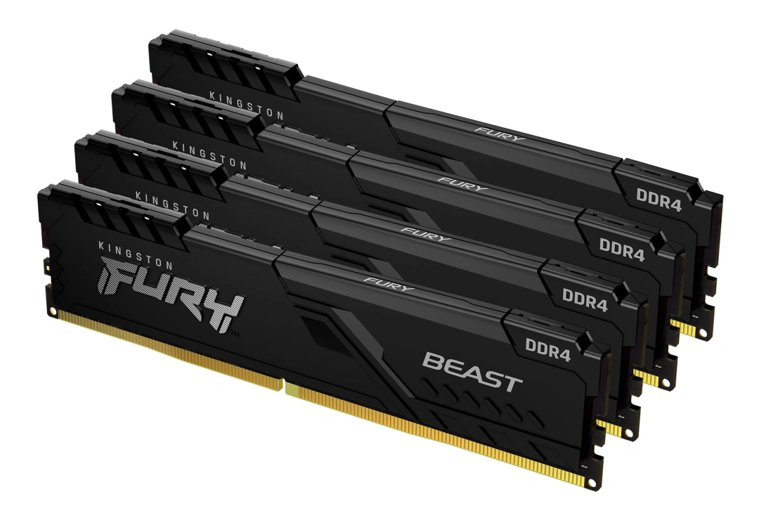 Kingston Fury Beast Black DDR4 64GB (4x16GB) 3200