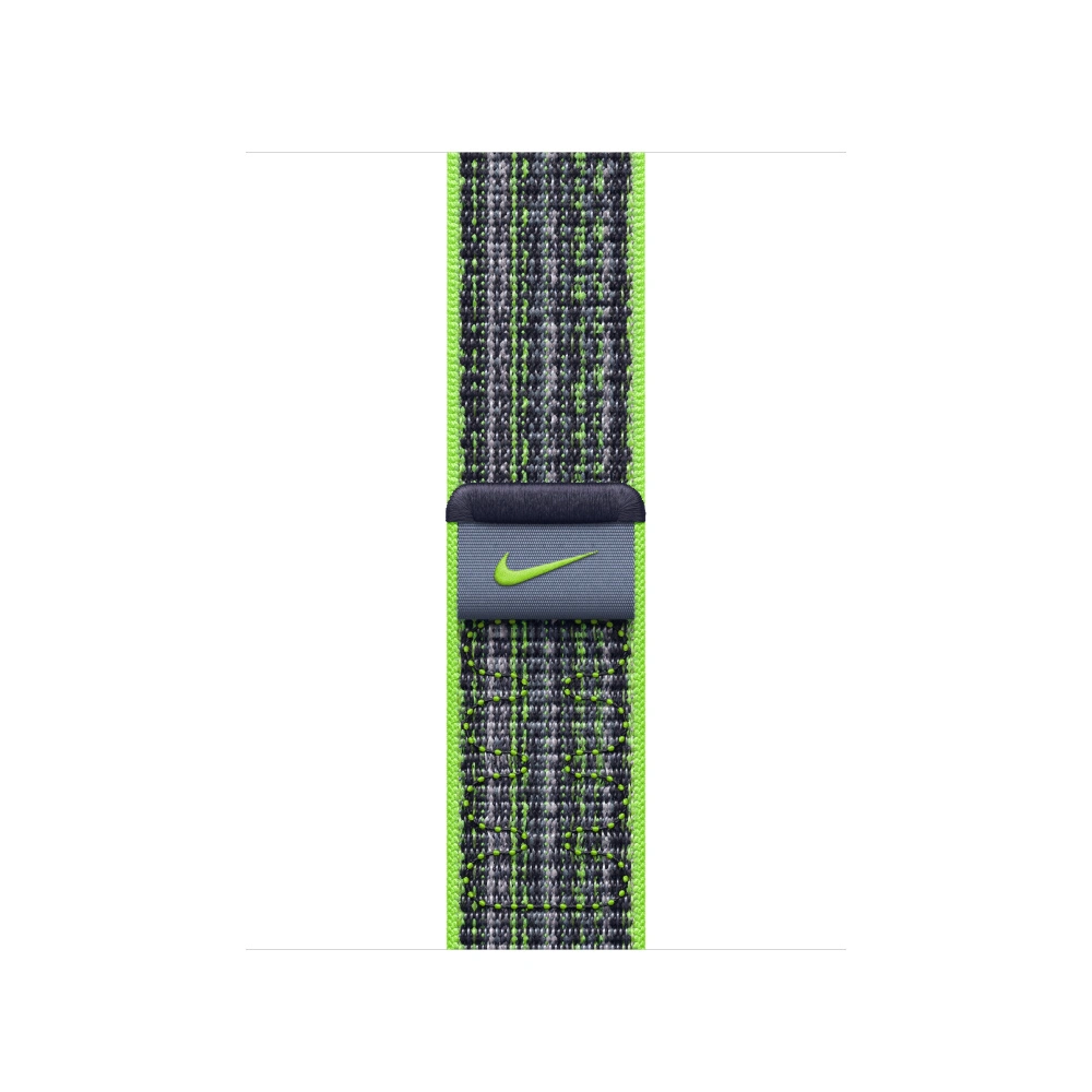 Řemínek Apple 41mm jasně zelený/modrý provlékací sportovní  Nike (MTL03ZM/A)