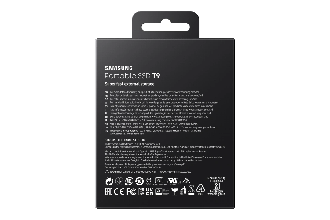 SSD externí Samsung T9 2TB (MU-PG2T0B/EU) černý