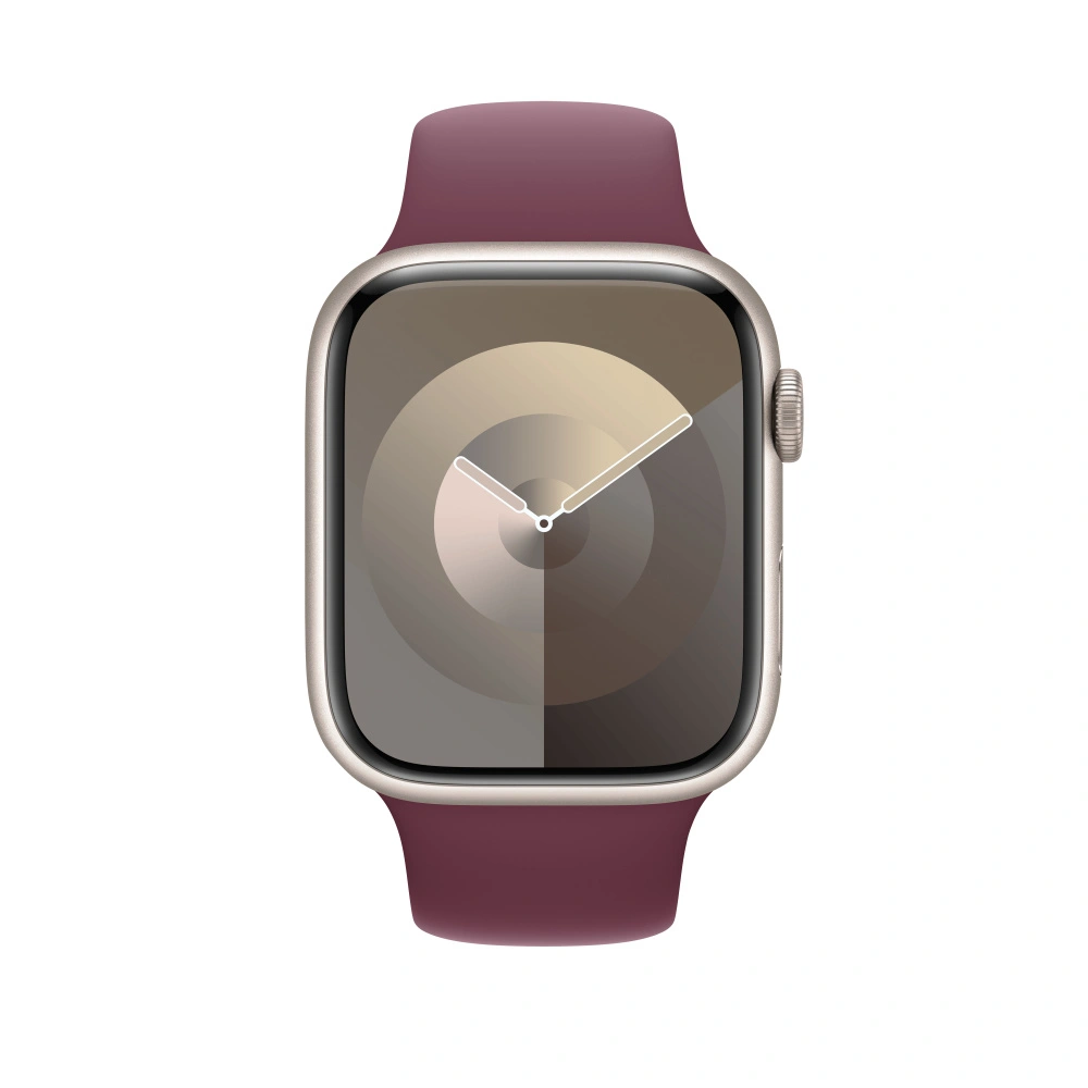 Řemínek Apple 45mm morušově rudý sportovní  - M/L (MT403ZM/A)