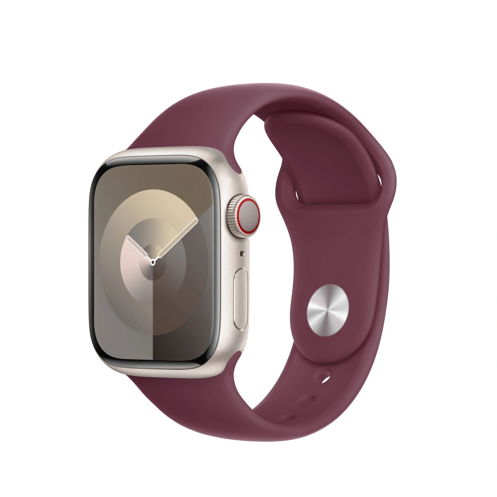 Řemínek Apple 41mm morušově rudý sportovní  - M/L (MT343ZM/A)