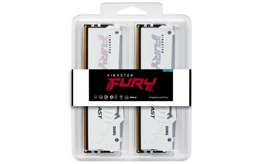 Kingston Fury Beast White RGB DDR5 32GB 5600 CL36, AMD EXPO