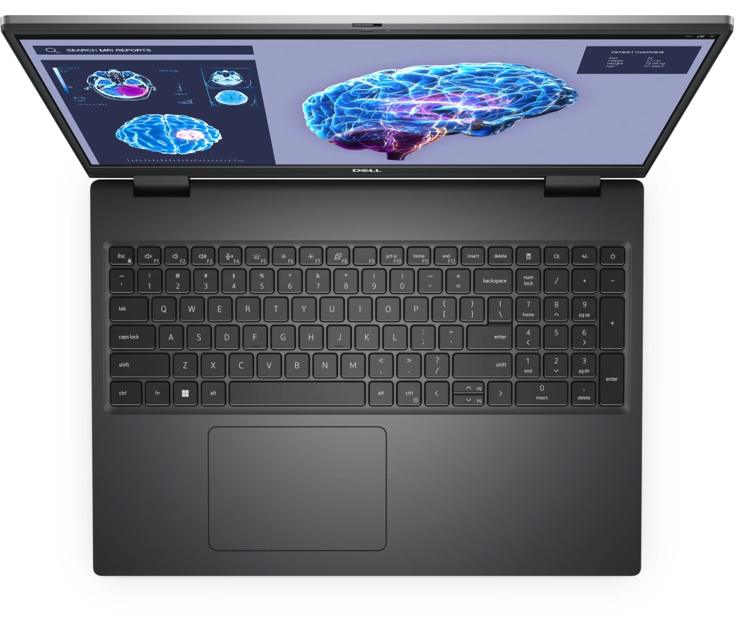 Dell Precision 16 7680, šedá (0RRF9)