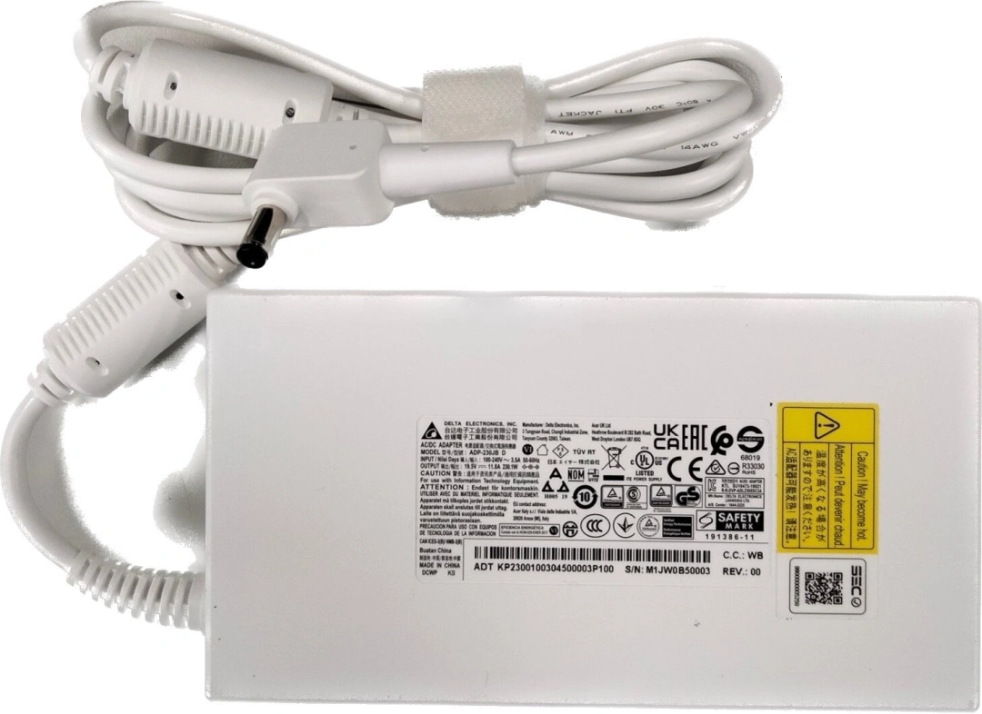 Acer síťový adaptér slim, 230W, 5.5Phy 19V, bílá