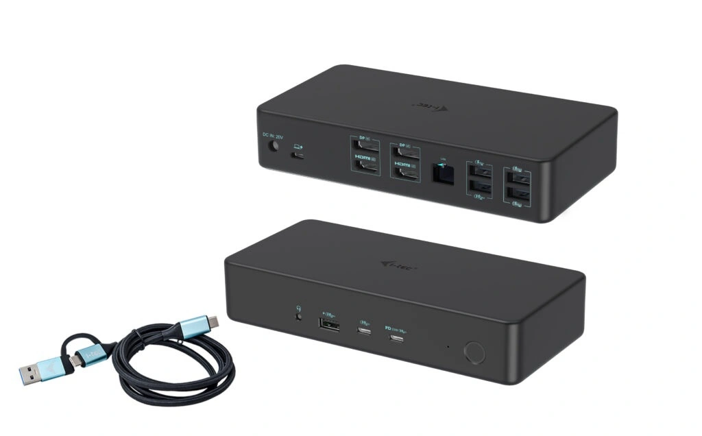 i-tec dokovací stanice USB 3.0/USB-C/Thunderbolt 3, 2x 4K Display, PD 100W