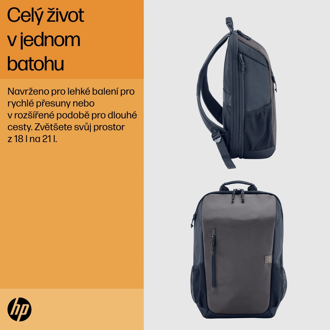 HP Travel 18L 15.6 Laptop BPk/Grey