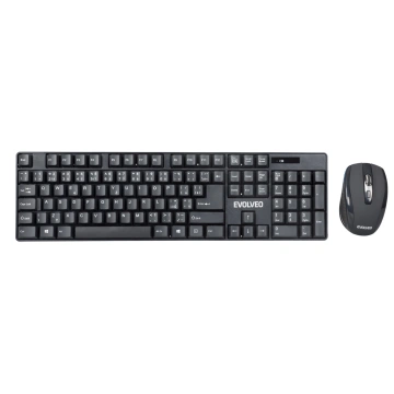 Evolveo WK-142, wireless keyboard and mouse set, 2,4GHz, USB