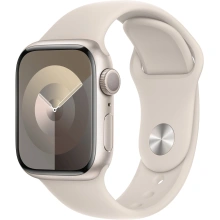 Apple Watch Series 9, 41mm, Starlight, Starlight Sport Band - S/M