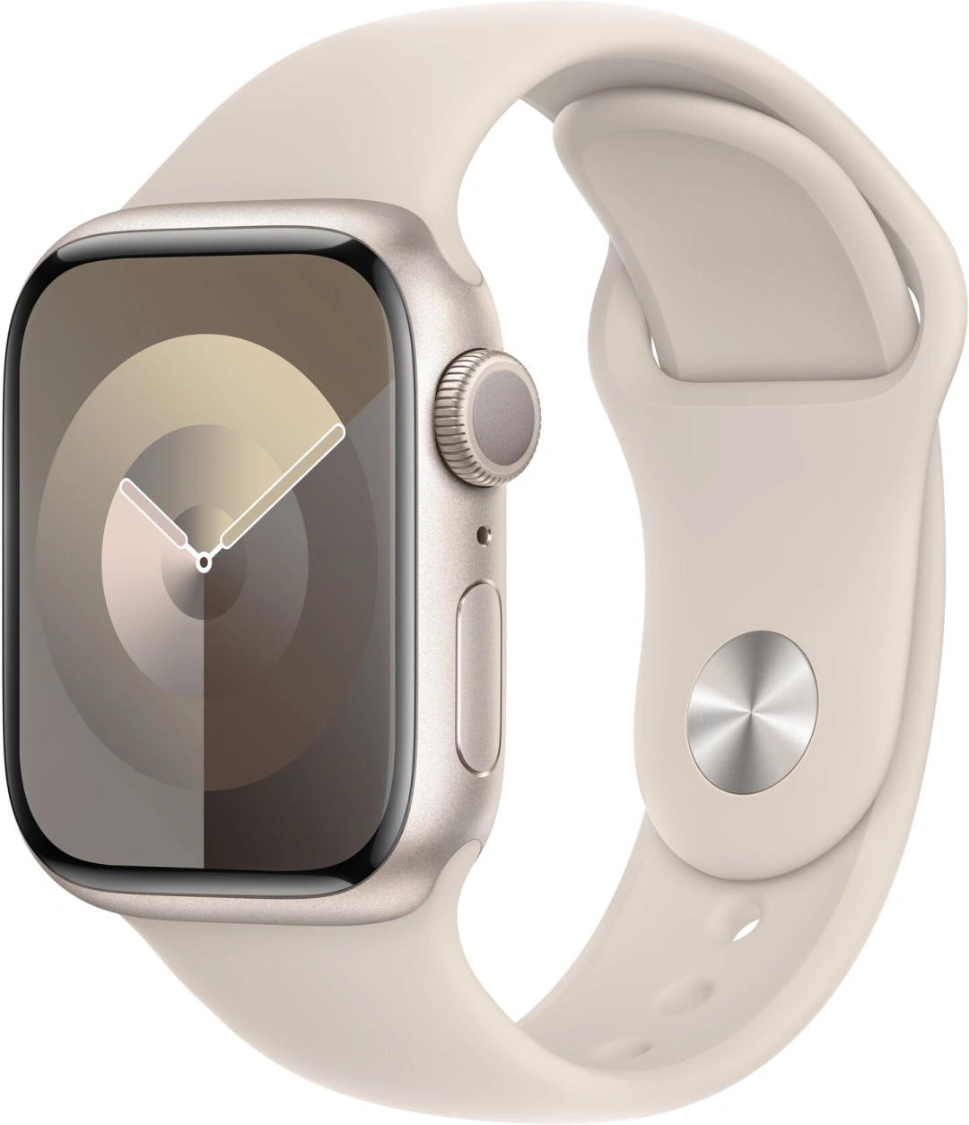 Apple Watch Series 9, 41mm, Starlight, Starlight Sport Band - S/M