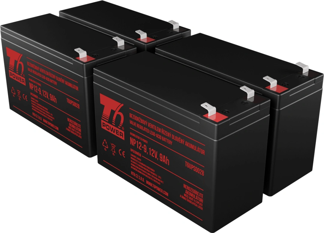 T6 power Sada baterií pro záložní zdroj Fortron RBC133, VRLA, 12 V
