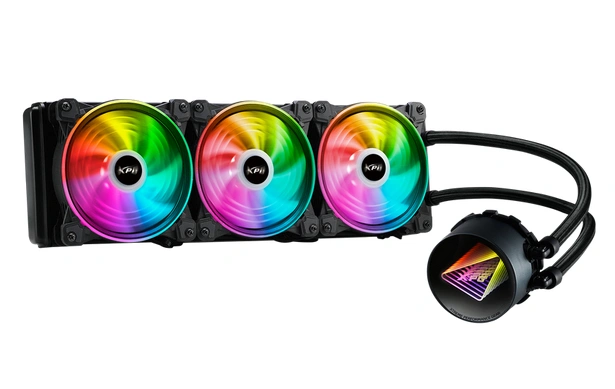 XPG Levante X 360 vodní chlazení CPU, RGB, černá