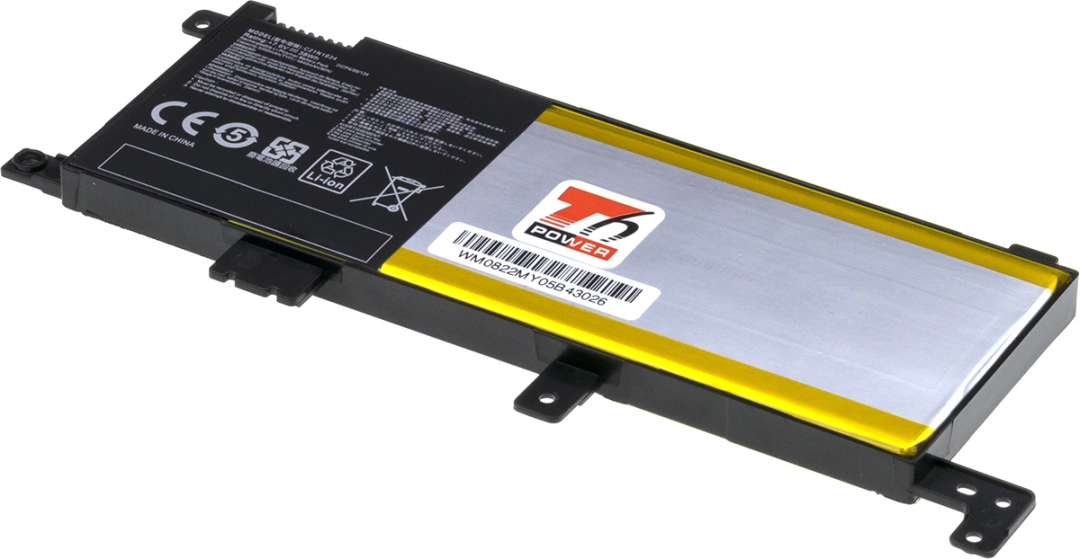 Baterie T6 Power pro Asus VivoBook 15 R542UQ, Li-Poly, 7,6 V, 5000 mAh (38 Wh), černá