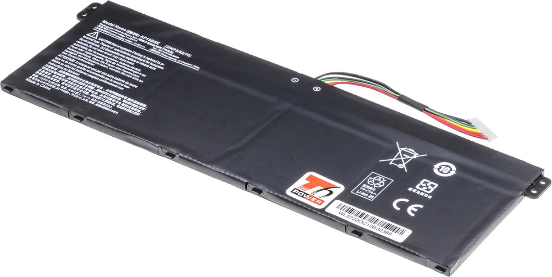 Baterie T6 Power pro Acer Chromebook 311 C722T, Li-Ion, 11,25 V, 3830 mAh (43 Wh), černá