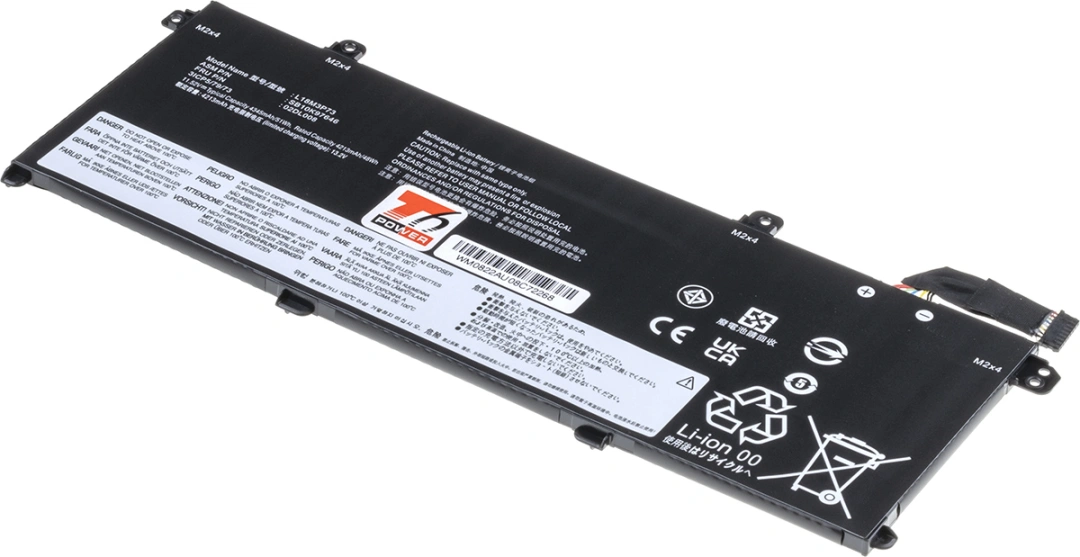 Baterie T6 Power pro Lenovo ThinkPad T14 Gen 2, Li-Poly, 11,55 V, 4415 mAh (51 Wh), černá