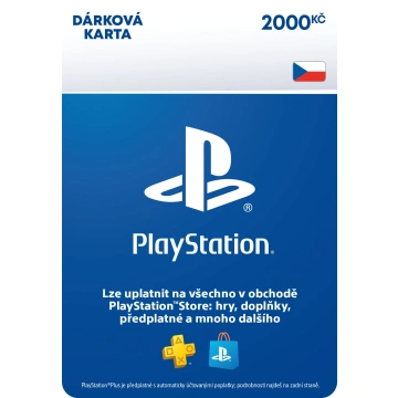 PlayStation Store - Gift Cart 2 000 CZK - elektronicky