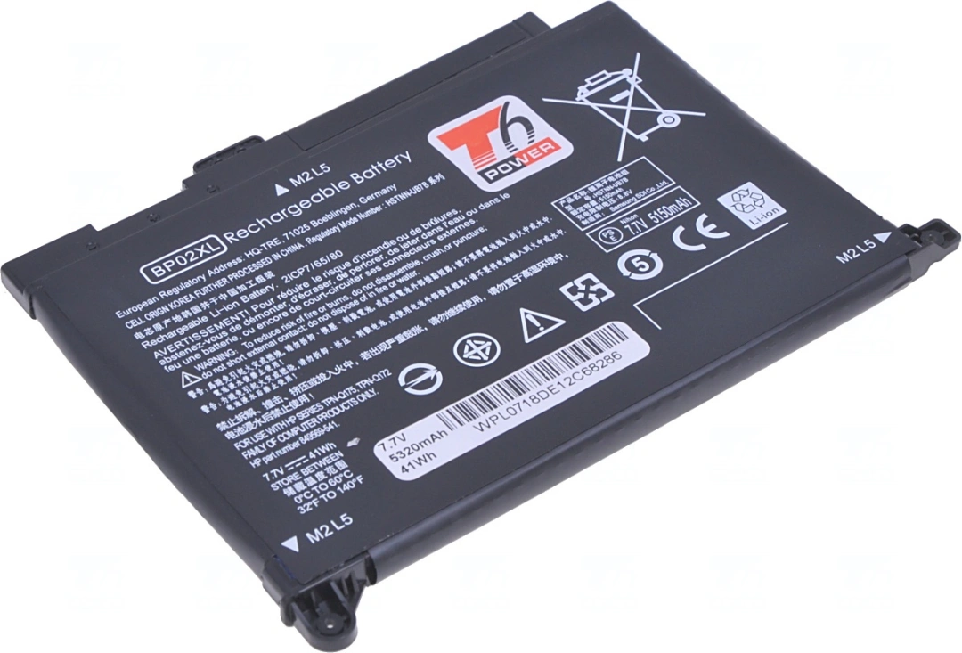 T6 power Baterie HP Pavilion 15-au000, 15-au100, 15-aw000, 15-aw100, 5300mAh, 41Wh, 2cell, Li-pol