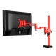 ARCTIC Z1 red - single monitor arm with USB Hub