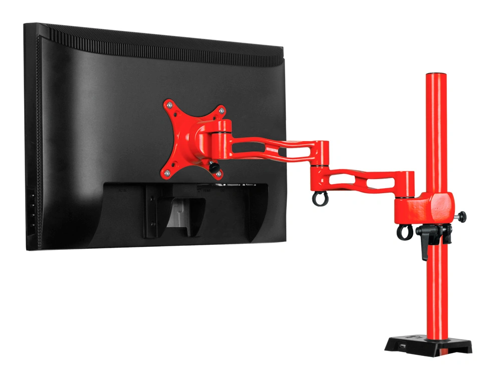 ARCTIC Z1 red - single monitor arm with USB Hub