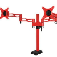 ARCTIC Z2 red - dual monitor arm with USB Hub 