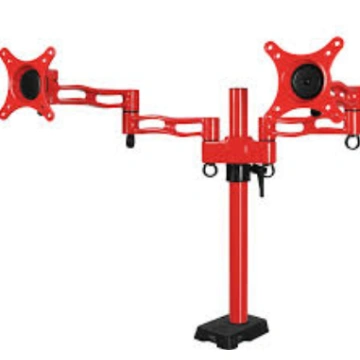 ARCTIC Z2 red - dual monitor arm with USB Hub 