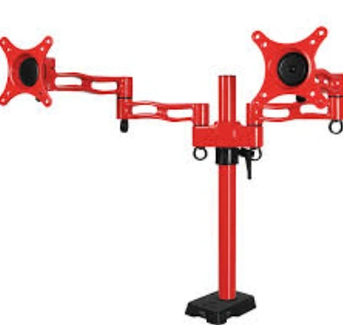 ARCTIC Z2 red - dual monitor arm with USB Hub 