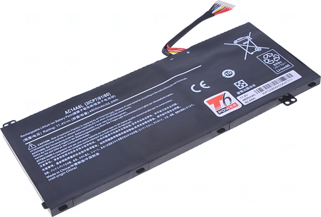 T6 power Baterie Acer Aspire Nitro VN7-571, VN7-572, VN7-591, VN7-791, 4600mAh, 52Wh, 3cell, Li-pol