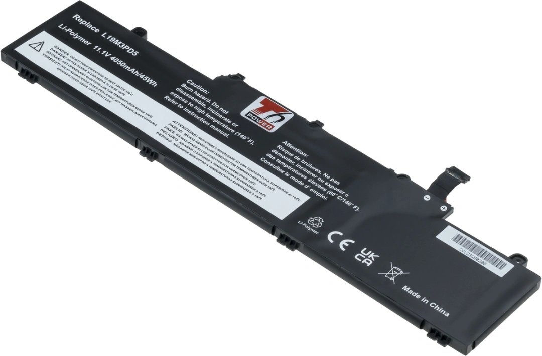 Baterie T6 Power pro Lenovo ThinkPad E15 Gen 4 21EE, Li-Poly, 11,1 V, 4050 mAh (45 Wh), černá