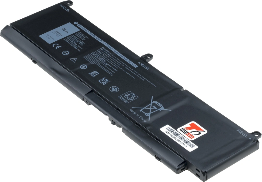 Baterie T6 Power pro Dell Precision 7760, Li-Poly, 11,4 V, 8330 mAh (95 Wh), černá