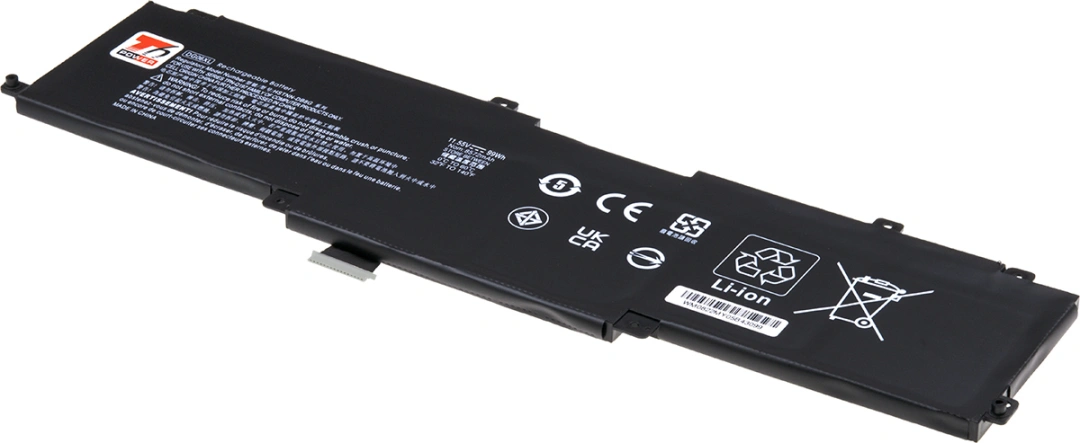 Baterie T6 Power pro Hewlett Packard Omen X 17-ap000 serie, Li-Poly, 11,55 V, 8570 mAh (99 Wh), čern