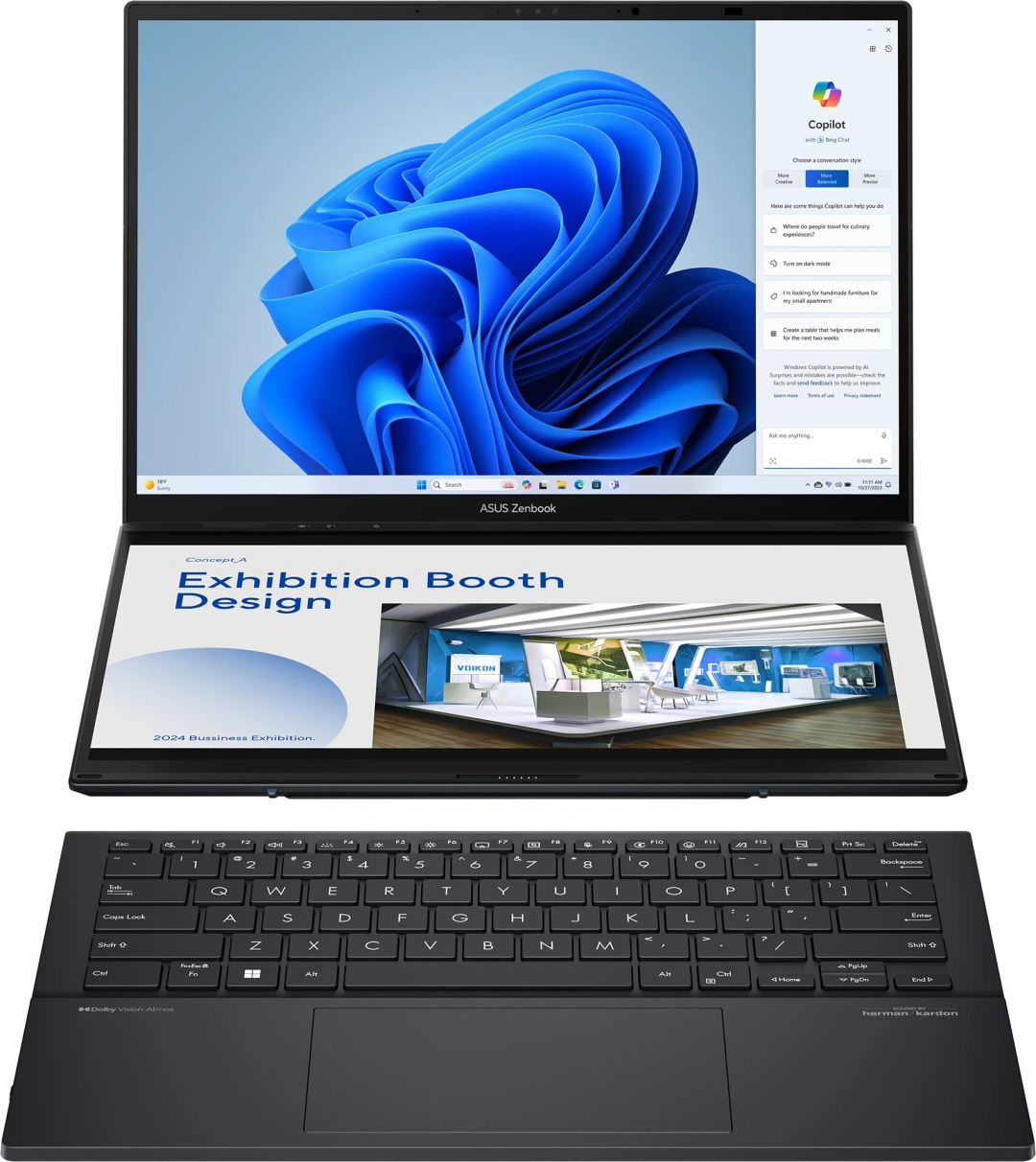 ASUS Zenbook Duo (2024) UX8406, šedá