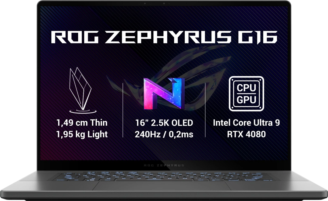 ASUS ROG Zephyrus G16 (2024) GU605, šedá