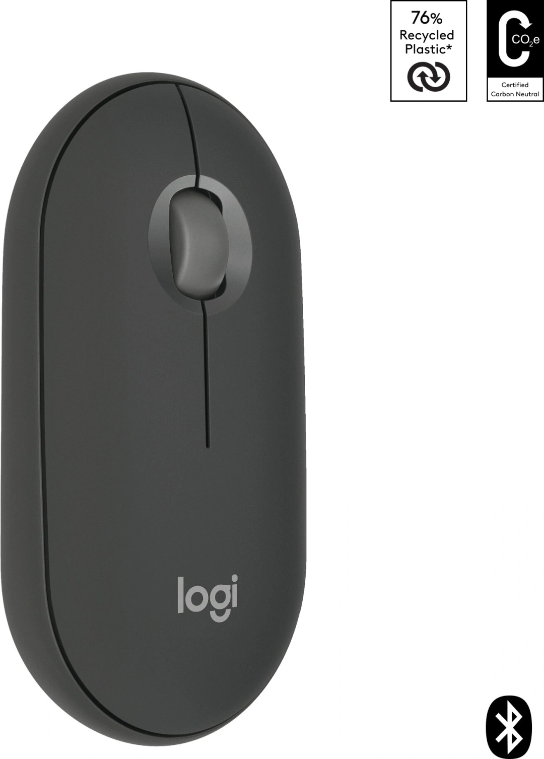 Logitech Pebble Mouse 2 M350s, šedá