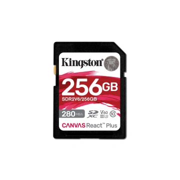 Kingston SDXC 256GB UHS-II Canvas React Plus